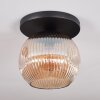 Ripoll ceiling light, globe light Amber, 1-light source