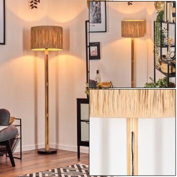 Granja floor lamp Ecru, black, 1-light source