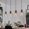 Hasvik hanging light, pendant light clear, 4-light sources