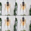 Hasvik hanging light, pendant light Amber, clear, 4-light sources