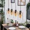 Hasvik hanging light, pendant light Amber, clear, 4-light sources