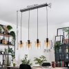 Hasvik hanging light, pendant light Amber, clear, 4-light sources