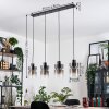 Hasvik hanging light, pendant light clear, Smoke-coloured, 4-light sources