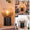 Koyoto globe light, desk lamp, table lamp clear, Smoke-coloured, 1-light source