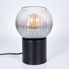 Koyoto globe light, desk lamp, table lamp clear, Smoke-coloured, 1-light source