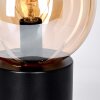 Gastor globe light, desk lamp, table lamp Amber, clear, 1-light source