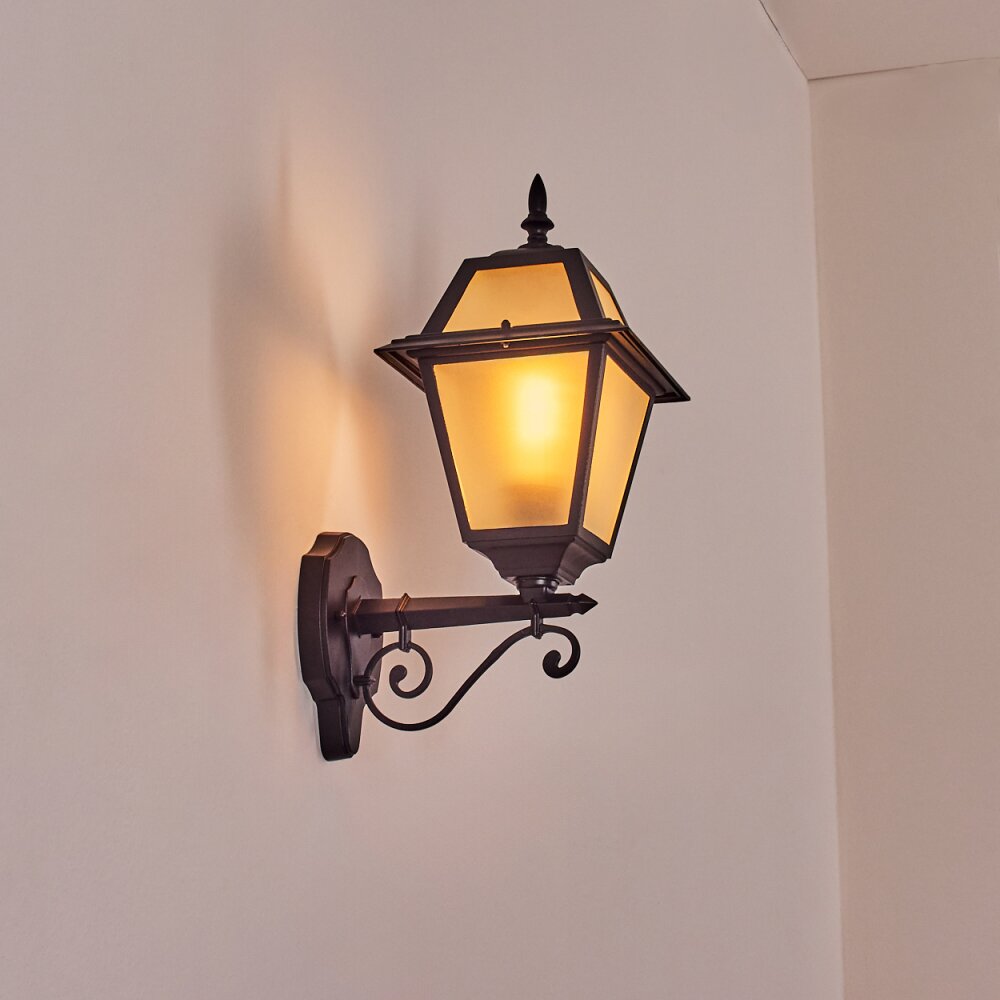 Fornelos outdoor light, outdoor wall light, wall light black, 1-light source