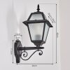 Fornelos outdoor light, outdoor wall light, wall light black, 1-light source