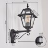 Fornelos outdoor light, outdoor wall light, wall light black, 1-light source, Motion sensor