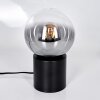 Gastor globe light, desk lamp, table lamp clear, Smoke-coloured, 1-light source