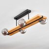 Chehalis ceiling light, globe light Ecru, black, 4-light sources