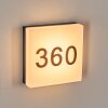 Sneslev outdoor wall light, House-Number Light, wall light black, 1-light source, Motion sensor