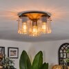 Vireda ceiling light black, 3-light sources