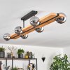 Chehalis ceiling light, globe light Ecru, black, 6-light sources