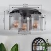 Vireda ceiling light anthracite, 3-light sources