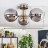 Cabalonga ceiling light, globe light brass, 3-light sources