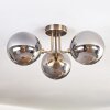 Cabalonga ceiling light, globe light brass, 3-light sources