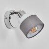 Ailer ceiling spotlight, wall light, Wall spotlight chrome, 1-light source