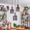 Vireda hanging light, pendant light anthracite, 3-light sources