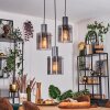 Vireda hanging light, pendant light anthracite, 3-light sources