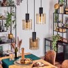 Vireda hanging light, pendant light anthracite, 3-light sources