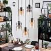 Hasvik hanging light, pendant light chrome, black, 5-light sources