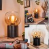 Koyoto globe light, desk lamp, table lamp Amber, clear, 1-light source