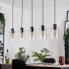 Hasvik hanging light, pendant light black, 5-light sources