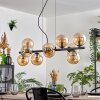 Gastor hanging light, globe light, pendant light Amber, 10-light sources