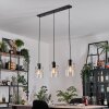 Hasvik hanging light, pendant light chrome, black, 3-light sources