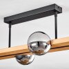 Chehalis ceiling light, globe light Ecru, black, 4-light sources