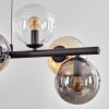 Gastor hanging light, globe light, pendant light Amber, clear, Smoke-coloured, 8-light sources