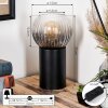 Koyoto globe light, desk lamp, table lamp clear, Smoke-coloured, 1-light source