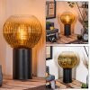 Koyoto globe light, desk lamp, table lamp gold, clear, 1-light source