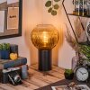 Koyoto globe light, desk lamp, table lamp gold, clear, 1-light source