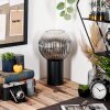 Koyoto globe light, desk lamp, table lamp clear, Smoke-coloured, 1-light source