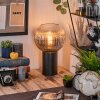 Koyoto globe light, desk lamp, table lamp clear, Smoke-coloured, 1-light source