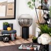 Koyoto globe light, desk lamp, table lamp clear, Smoke-coloured, 1-light source