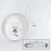 Foggia ceiling light matt nickel, 3-light sources