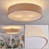 Foggia ceiling light matt nickel, 3-light sources