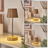 Amien Outdoor table lamp, table lamp LED sand-coloured, silver, 1-light source