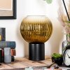 Koyoto globe light, desk lamp, table lamp gold, clear, 1-light source