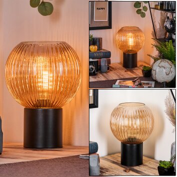 Koyoto globe light, desk lamp, table lamp Amber, 1-light source