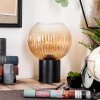 Koyoto globe light, desk lamp, table lamp Amber, clear, 1-light source