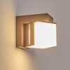 Swanek outdoor wall light, wall light LED rust-coloured, 1-light source