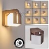 Swanek outdoor wall light, wall light LED rust-coloured, 1-light source, Motion sensor