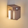 Swanek outdoor wall light, wall light LED rust-coloured, 1-light source, Motion sensor