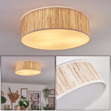 Antillo ceiling light matt nickel, 3-light sources