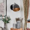 Bjedstrup ceiling spotlight, wall light, Wall spotlight black, 1-light source