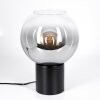 Koyoto globe light, desk lamp, table lamp clear, Smoke-coloured, 1-light source